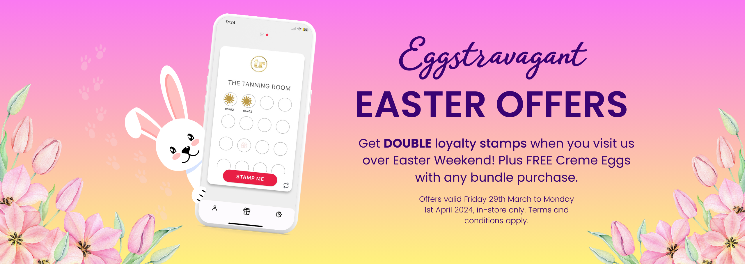 Eggstravagant Easter Offers - get DOUBLE loyalty stamps over Easter weekend